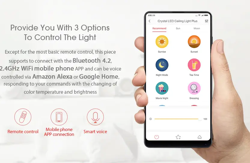 Yeelight Deckenlampe App