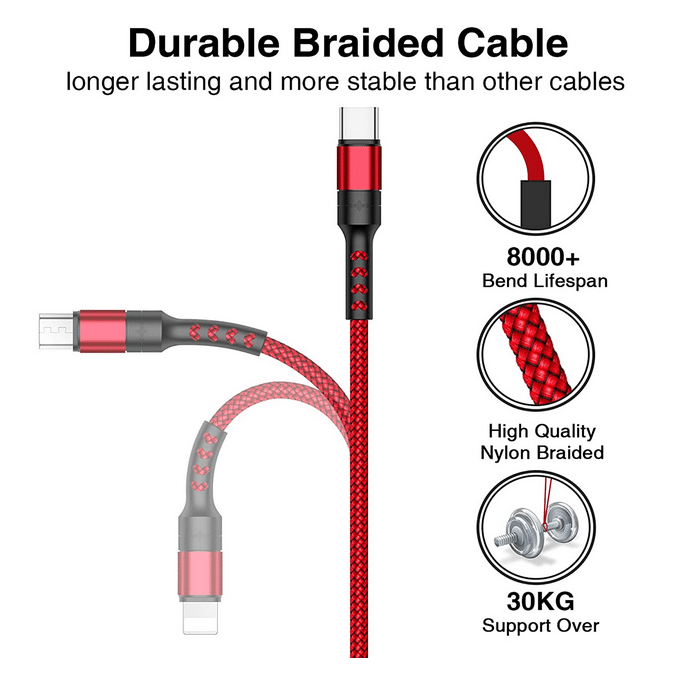 3-in-1 Ladekabel Technische Daten