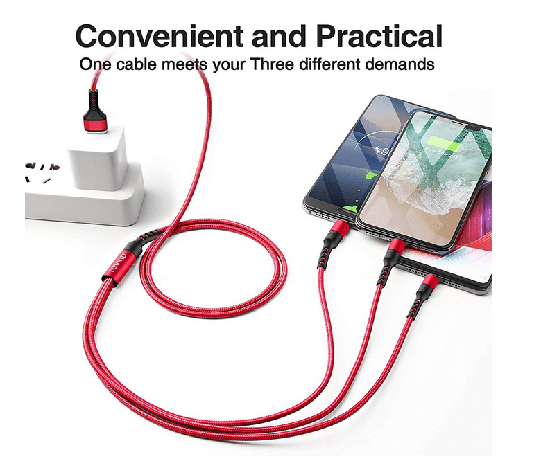 3-in-1 Ladekabel Funktionsbeispiel