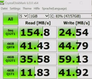 JUMPER EZbook X1 Benchmark