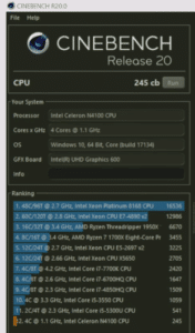 JUMPER EZbook X1 Benchmark