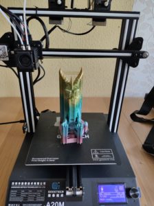 Geeetech A20M Testdruck  mit verschiedenfarbigen Filament