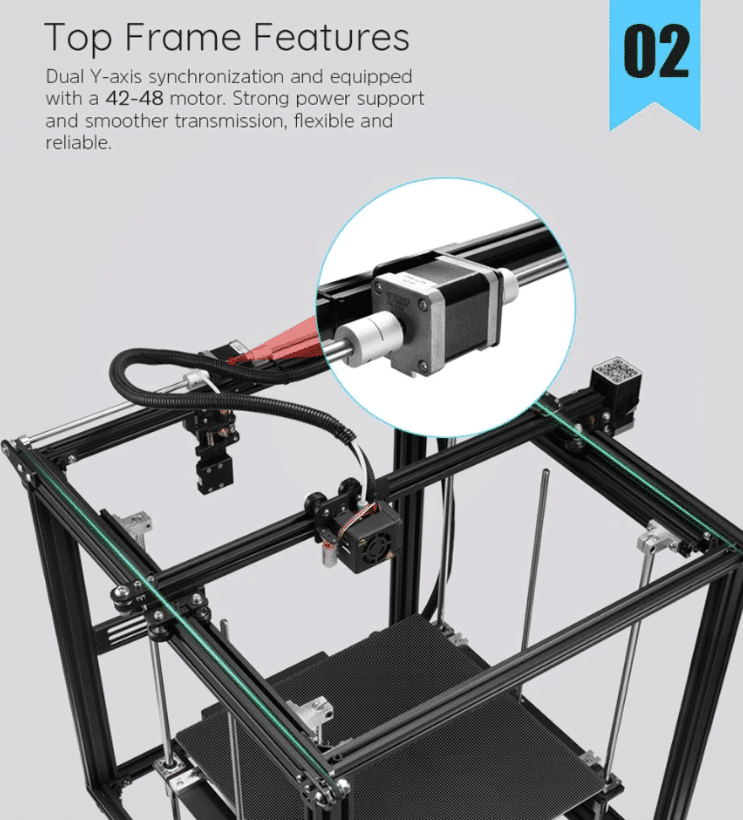 Creality3D Ender-5 / 5 Pro / 5 Plus Rahmen und 2 Achsen