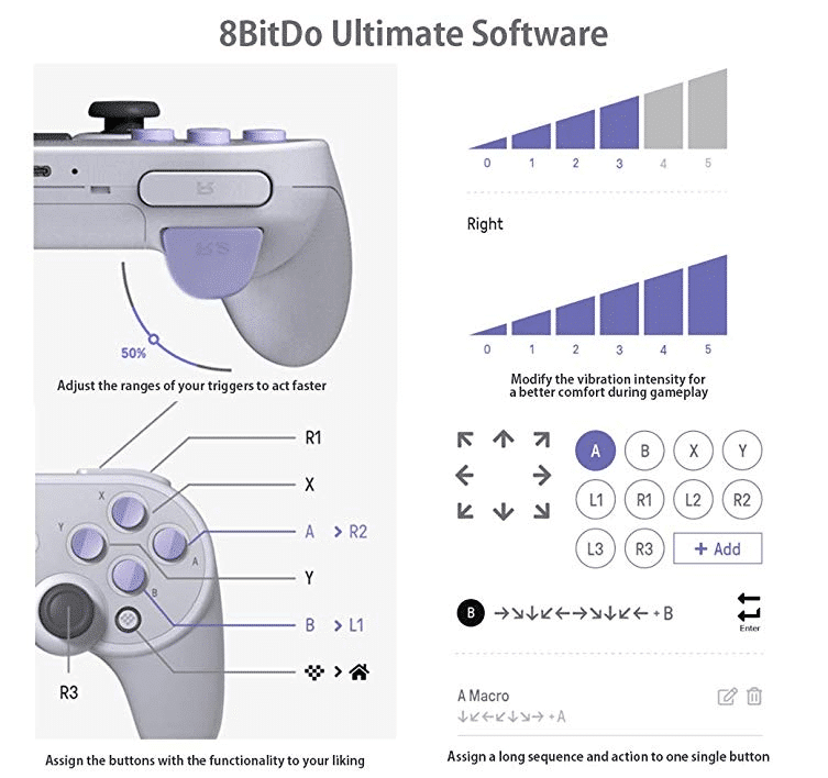 8 BitDo SN30 Pro+ Software