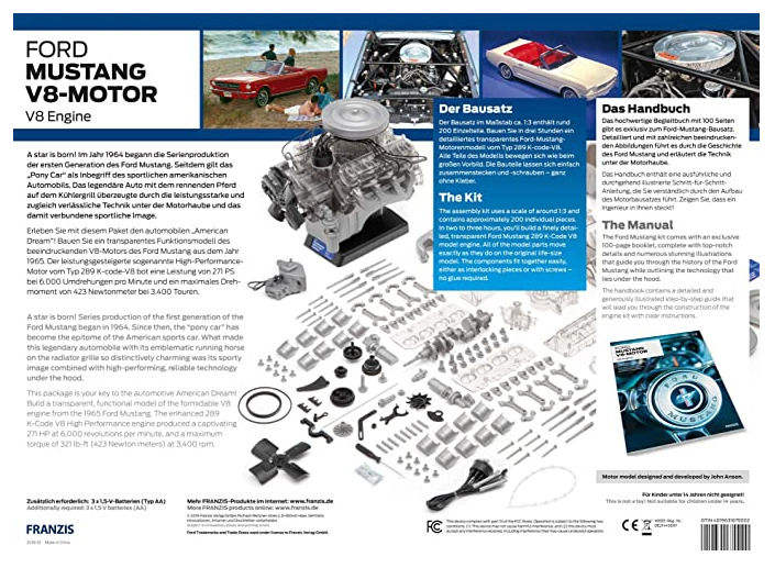 Modellbau-Motoren Mustang V8