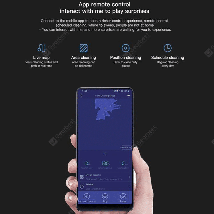 Xiaomi VIOMI V2 Pro Saugroboter App unterstützung