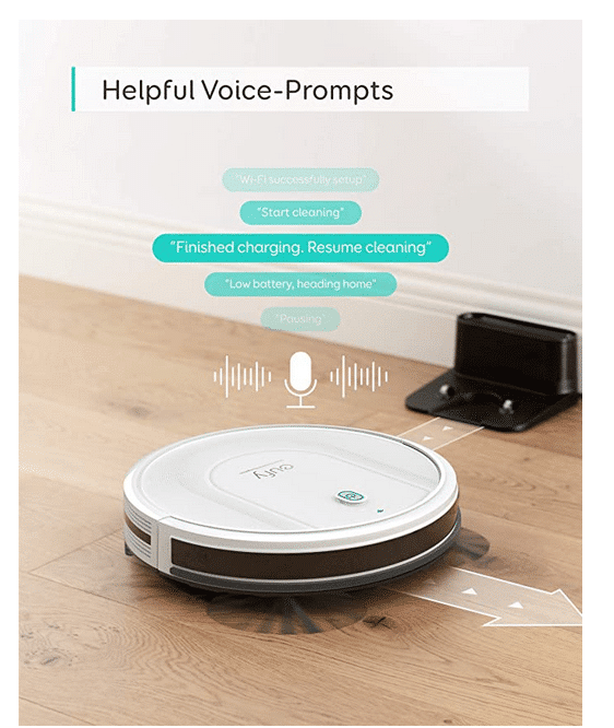 Eufy RoboVac G10 Hybrid Sprach Assistent Kompatibel mit eigenen Sprachausgabe