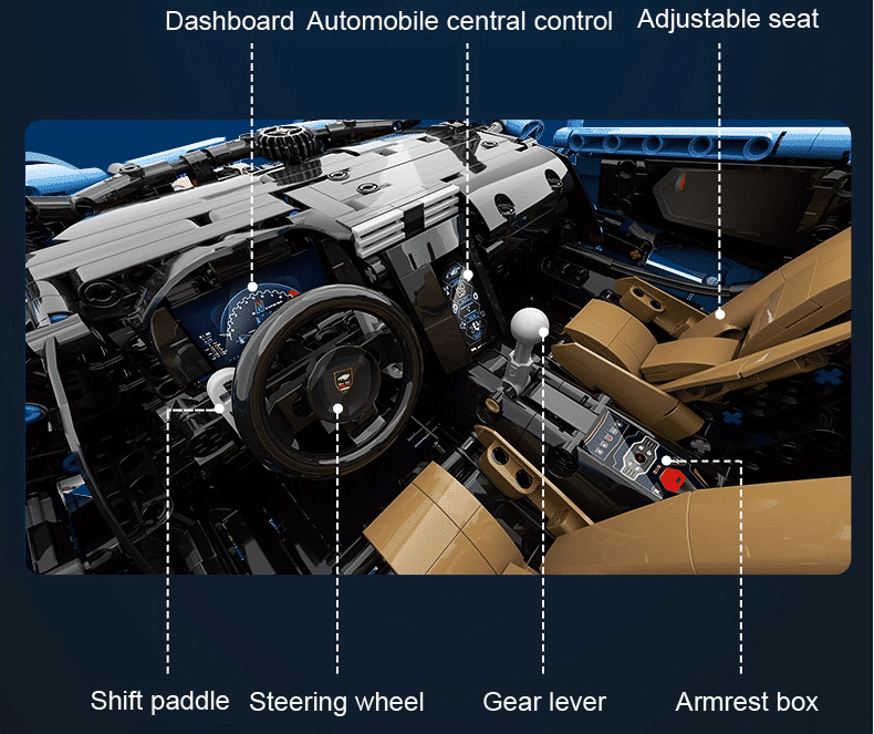 CaDA C61041 Interieur Lenkrad Gangschaltung Sitze