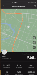 Amazfit Bip S Messergebnisse GPS Tracking