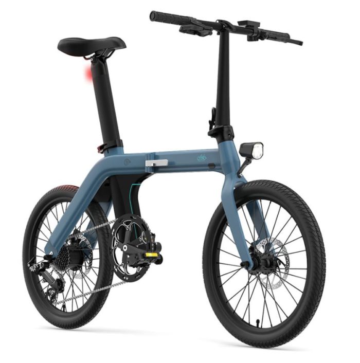 2020 09 24 10 22 37 FIIDO D11 Folding Electric Moped Bicycle 20  250W Motor Blue