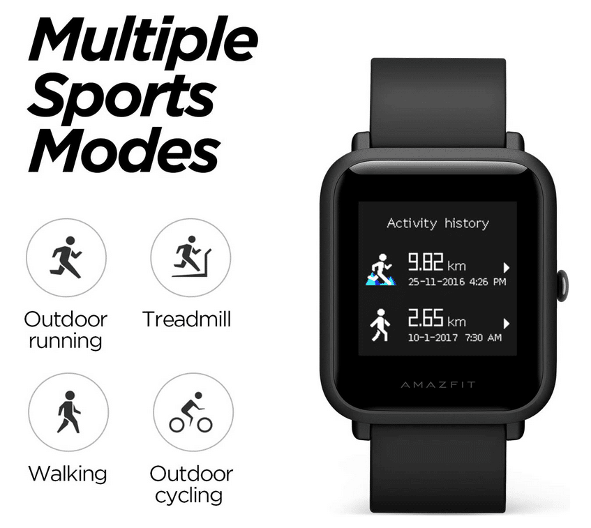 Amazfit bip lite black sales