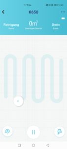 Yeedi K650 Saugroboter App Übersicht