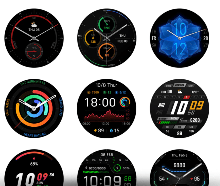 Amazfit GTR 2/e über 100 verschiedene Watchfaces