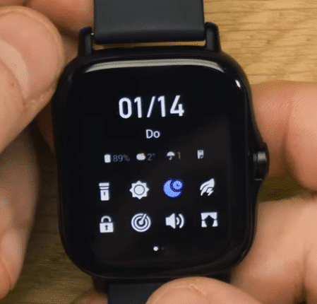 Amazfit GTS 2 Quick Menü