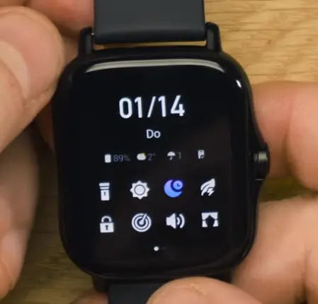 Amazfit GTS 2 Quick Menü