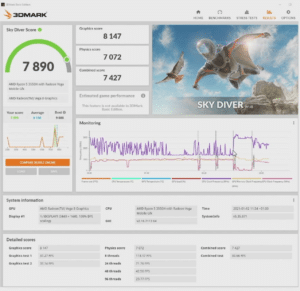 T-Bao TBOOK MN35 AMD Ryzen 5 3550H Test 3DMark