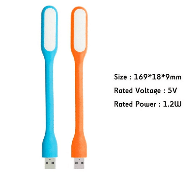 USB-Anstecklampe Größe