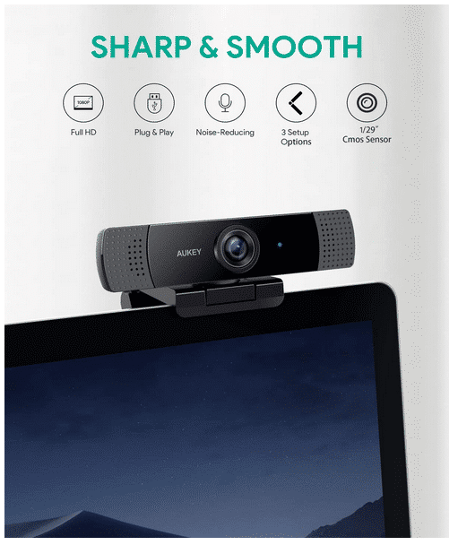 Aukey Webcam Features
