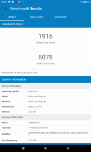 Alldocube iPlay 40 Benchmark