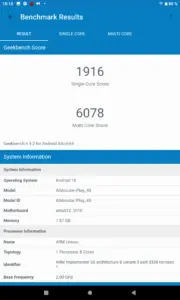 Alldocube iPlay 40 Benchmark