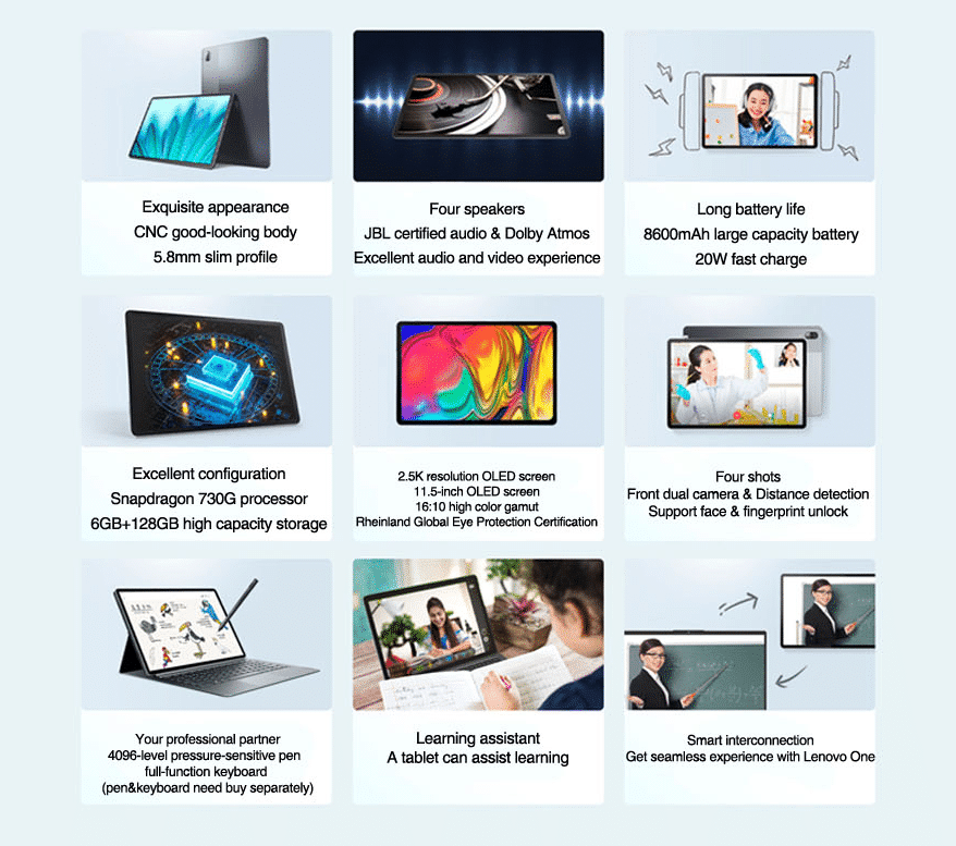 Lenovo XiaoXin Pad Pro Technische Eigenschaften