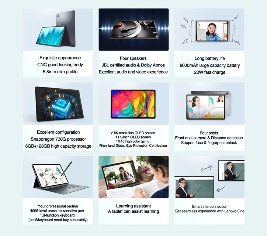 Lenovo XiaoXin Pad Pro Technische Eigenschaften