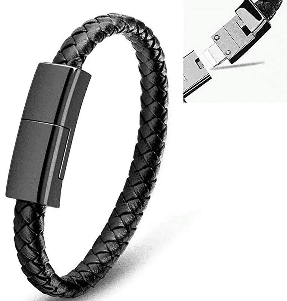 USB Ladekabel-Armband Nah Ansicht und Verschluss