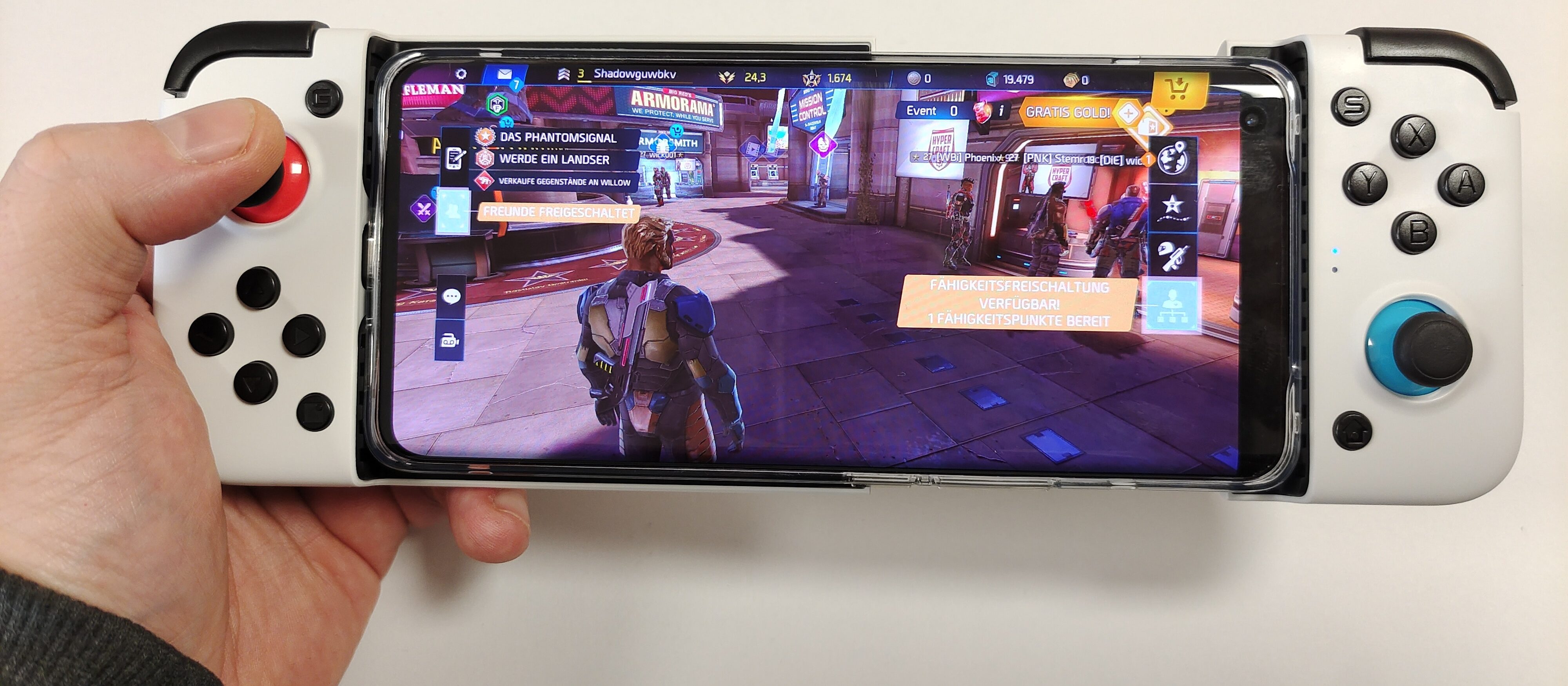 Gamesir X2 USB Typ-C Version mit Smartphone