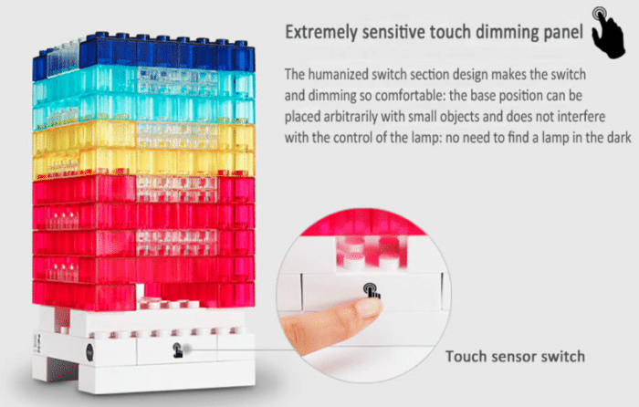 LED Luminous Building Block Tischlampe