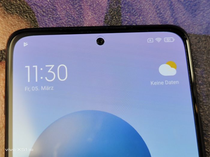 Xiaomi Redmi Note 10 Pro Vorderseite und Loch Notch/ Punch Hole