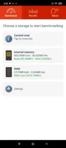 Xiaomi Redmi Note 10 Pro Screenshoots der Performance Benchmarks