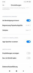 Poco X3 Pro Screenshot zusätzlich installierte Apps