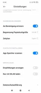 Poco X3 Pro Screenshot zusätzlich installierte Apps