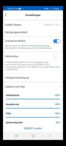 Ecovacs Deebot T9+ App und Einstellungen