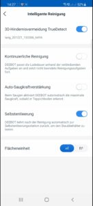 Ecovacs Deebot T9+ App und Einstellungen