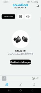 Soundcore Life A2 NC App