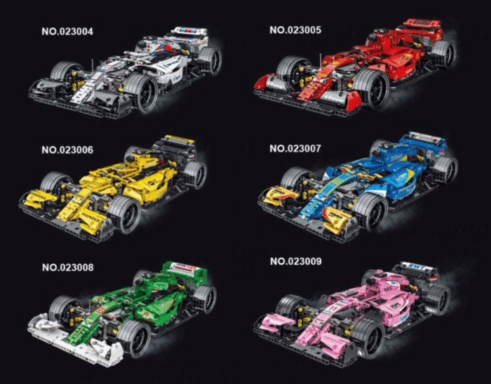 Formel 1 Wagen aus Klemmbausteinen verschiedene Teams/Modelle
