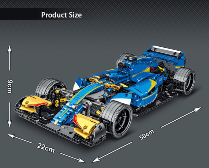 Formel 1 Wagen aus Klemmbausteinen Produktgröße