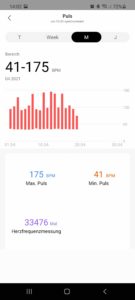 Amazfit T-Rex Pro App Pulsmessung