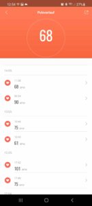 Xiaomi Mi Band 6 Screenshot Pulsmessung