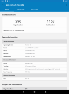 CHUWI HiPad Plus Benchmak