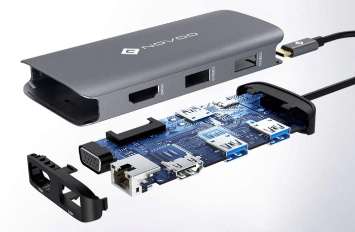 Novoo 9-in-1 USB- Hub Aufbau