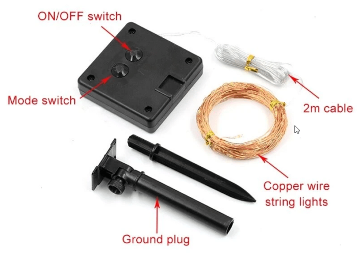 Solar Lichterkette Lieferumfang