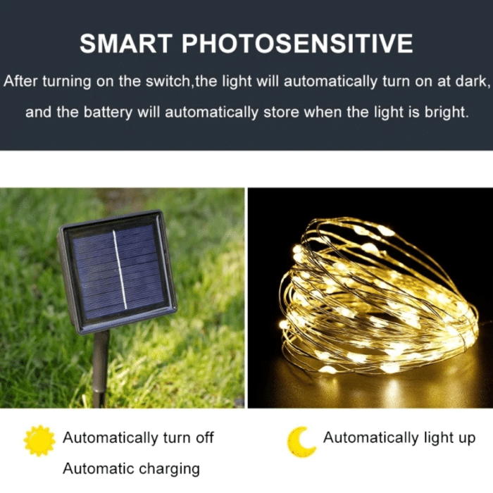 Solar Lichterkette Solar betrieben