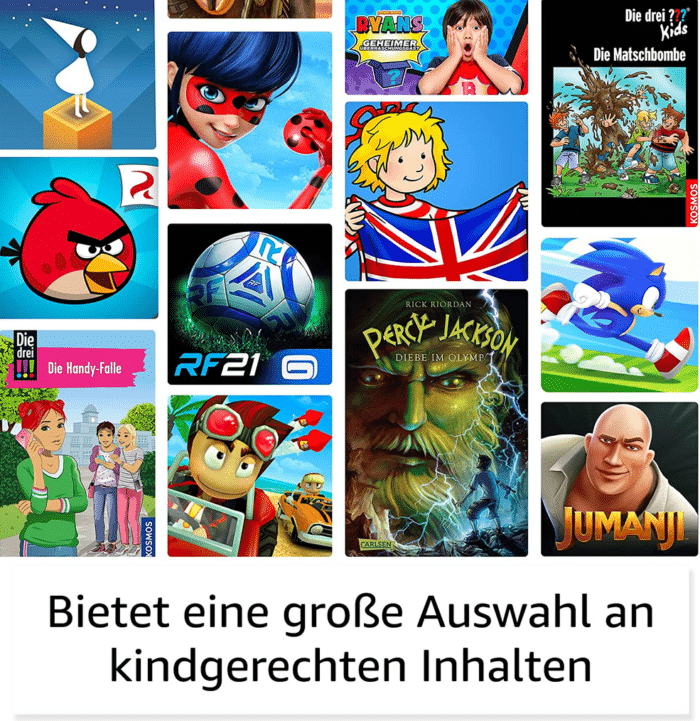 Fire HD 8 Kids-Tablet Kindergerechte Inhalte