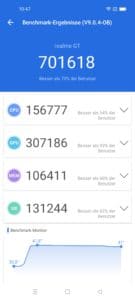 Realme GT 5G Screenshoots System Performance