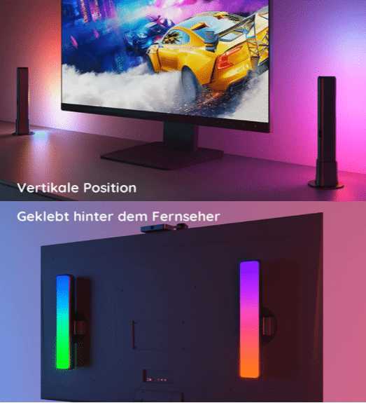 Govee Smart LED Lightbar Montageoptionen
