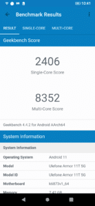 Ulefone Armor 11T Outdoor Smartphone Benchmark