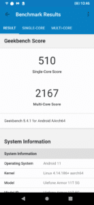 Ulefone Armor 11T Outdoor Smartphone Benchmark