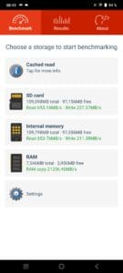vivo V21 Test Performance Lese- Schreibraten screenshoots